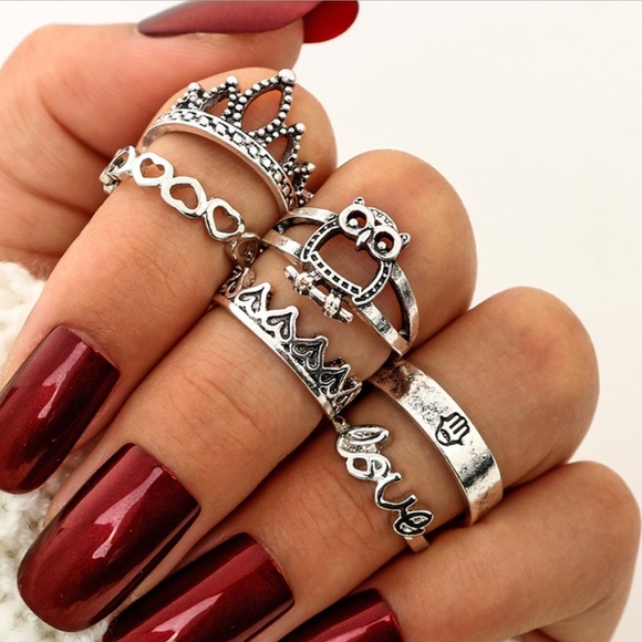 Jewelry - NEW 6pc boho ring set